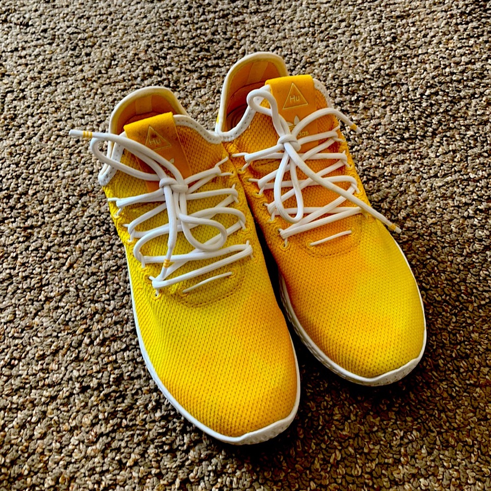 Yellow Adidas sneakers